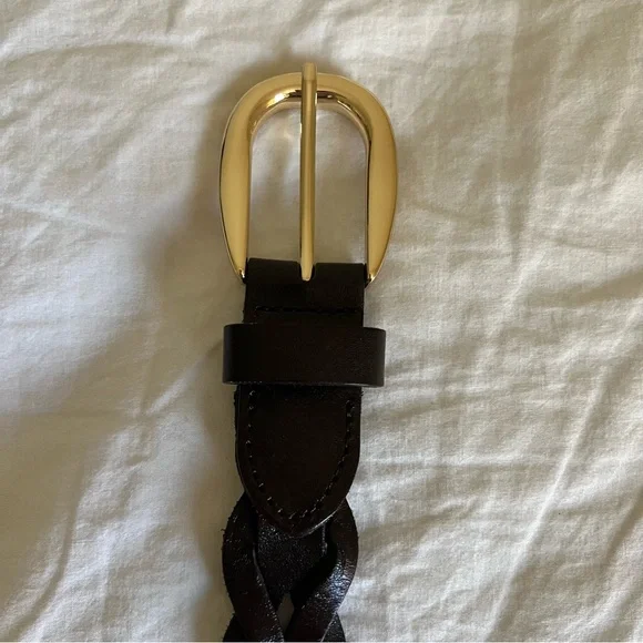 Madewell Leather Braided Belt in Dark Carob - Picture 2 of 4